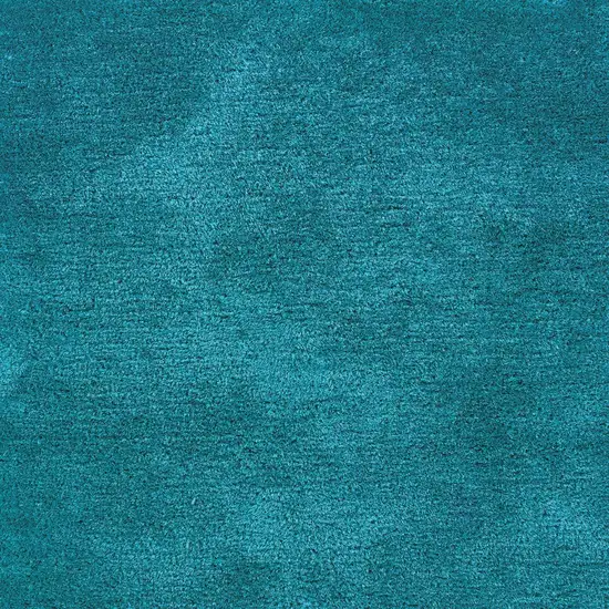 Teal Shag Hand Tufted Area Rug Photo 5