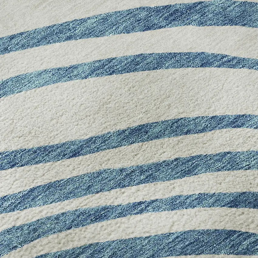 Teal Silver And Gray Abstract Washable Area Rug With UV Protection Photo 9