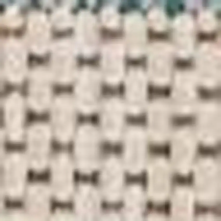 Teal Striped Indoor Outdoor Area Rug Photo 10
