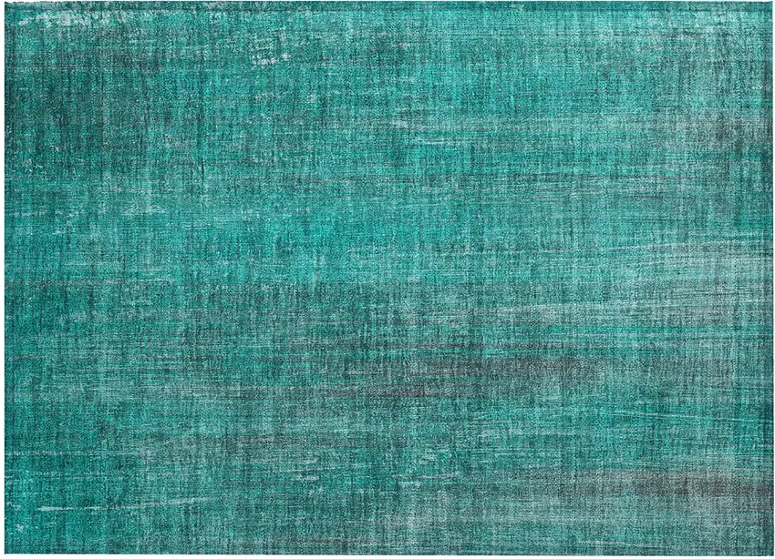 Teal Striped Washable Non Skid Indoor Outdoor Area Rug Photo 2