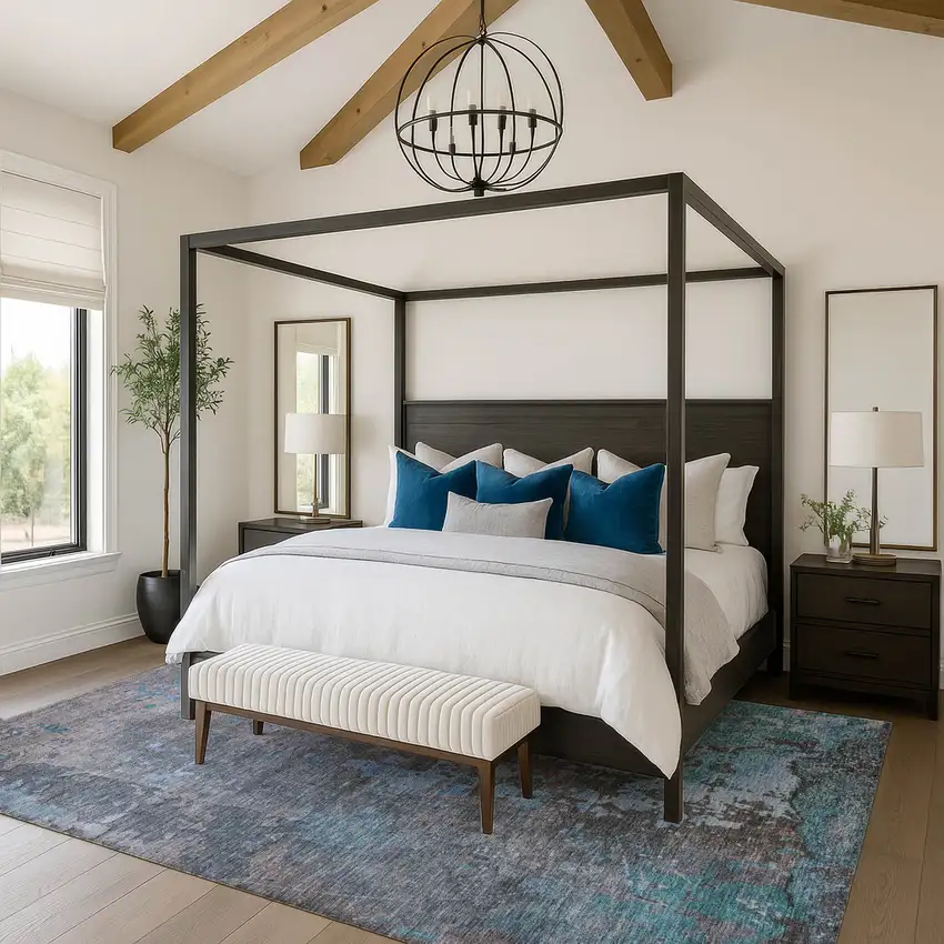 Teal Taupe And Blue Abstract Washable Area Rug With UV Protection Photo 3