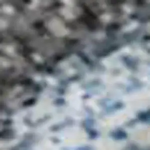 Photo of Teal Taupe And Blue Abstract Washable Area Rug With UV Protection