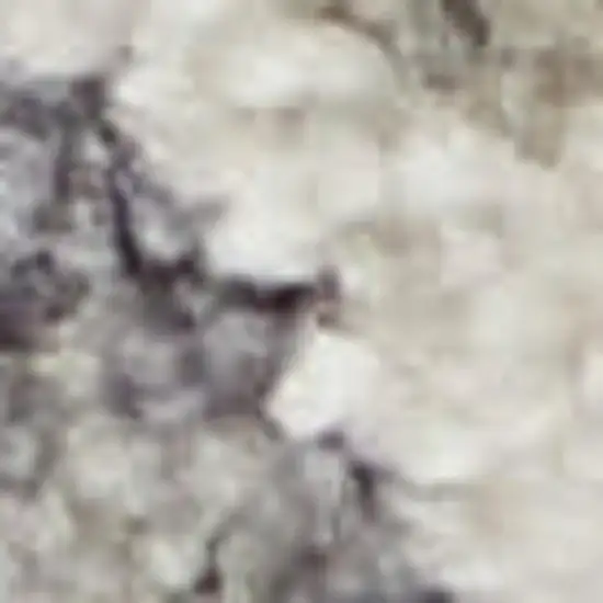 Teal and Ivory Floral Power Loom Area Rug Photo 1