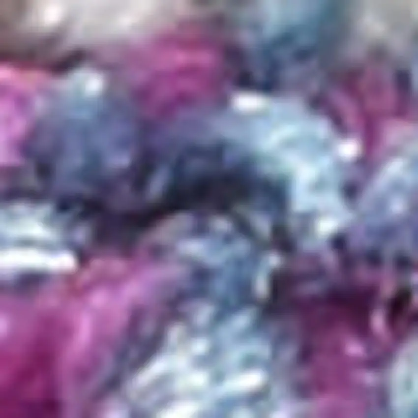 Teal And Ivory Medallion Distressed Area Rug Photo 3