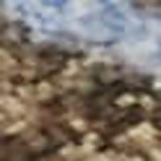 Terra Cotta And Blue Abstract Washable Area Rug With UV Protection Photo 2