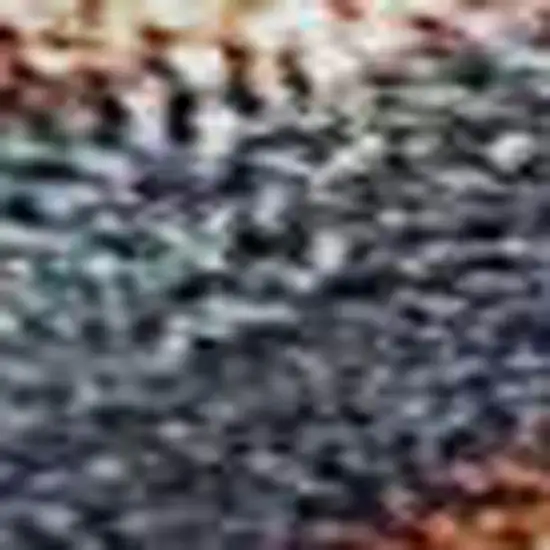 Terra Cotta And Blue Damask Washable Area Rug With UV Protection Photo 2