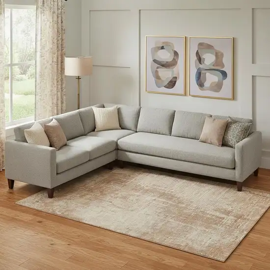 Terra Cotta And Copper Abstract Washable Area Rug With UV Protection Photo 1