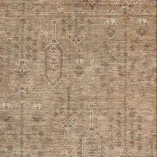 Terra Cotta And Copper Southwestern Washable Area Rug With UV Protection Photo 3