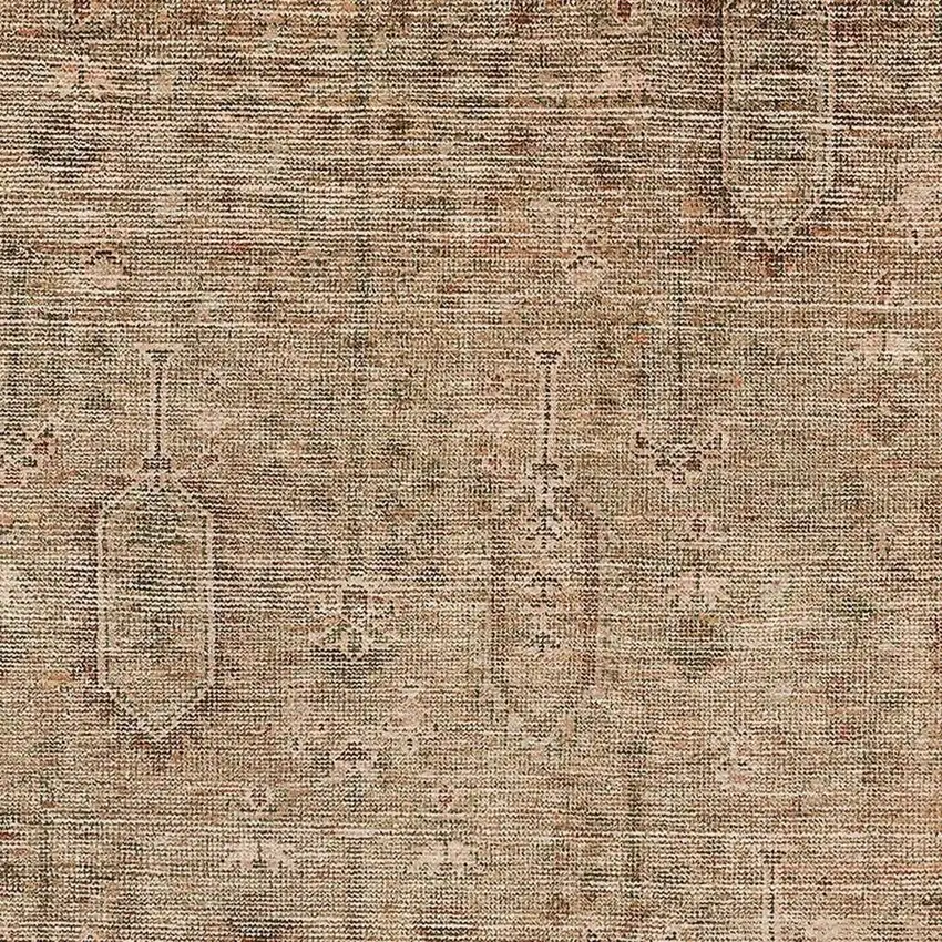 Terra Cotta And Copper Southwestern Washable Area Rug With UV Protection Photo 3