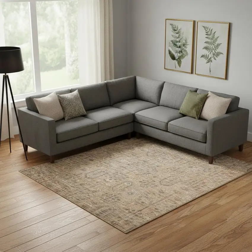 Terra Cotta And Copper Southwestern Washable Area Rug With UV Protection Photo 1