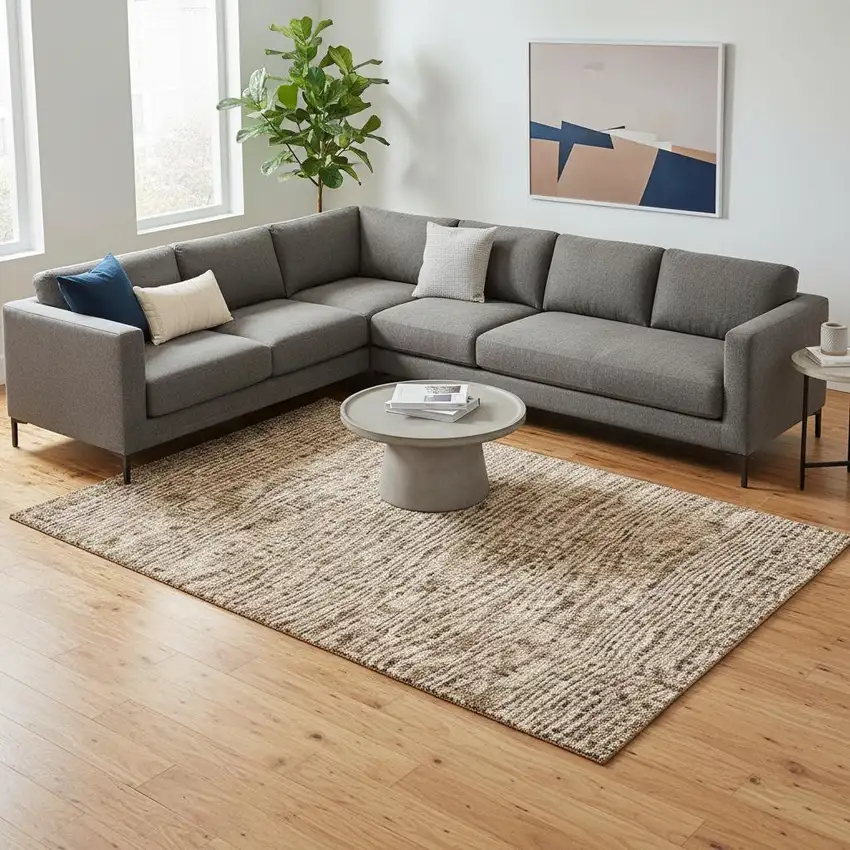 Terra Cotta And Copper Southwestern Washable Area Rug With UV Protection Photo 2