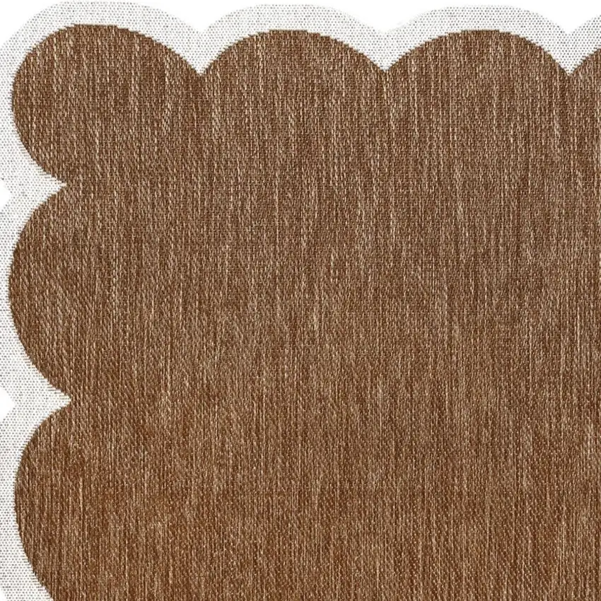 Terra Cotta And Cream Indoor Outdoor Area Rug Photo 2