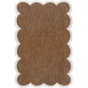 Photo of Terra Cotta And Cream Indoor Outdoor Area Rug