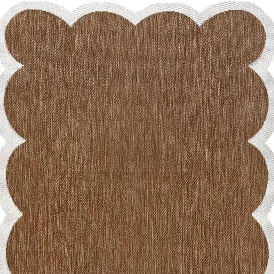 Terra Cotta And Cream Indoor Outdoor Area Rug Photo 2