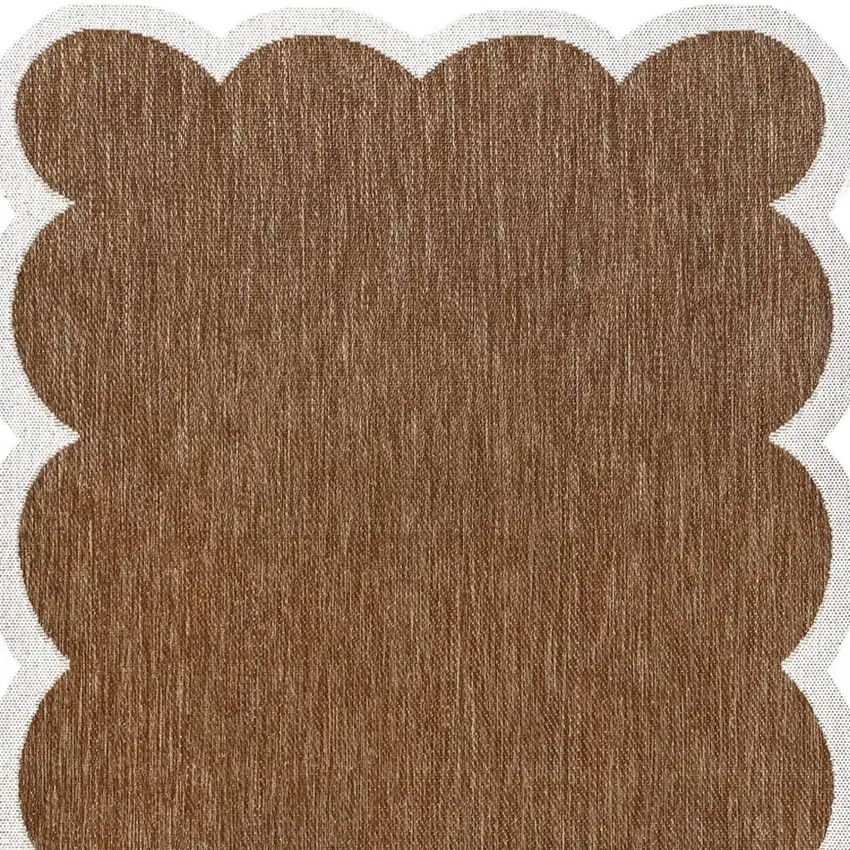 Terra Cotta And Cream Indoor Outdoor Area Rug Photo 2