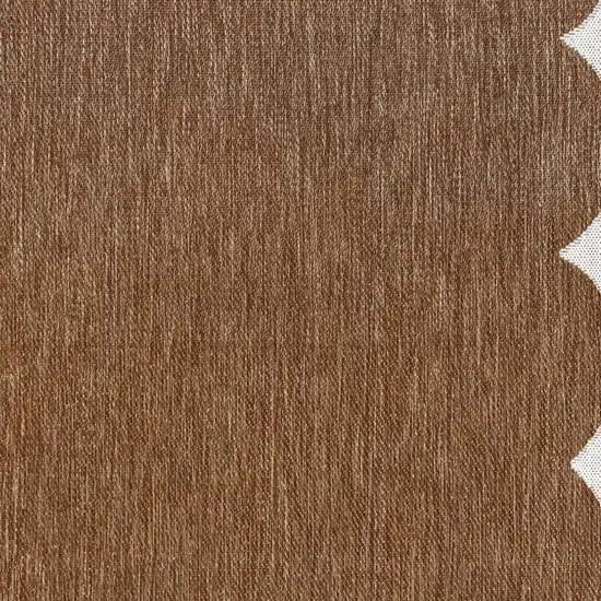 Terra Cotta And Cream Indoor Outdoor Area Rug Photo 2