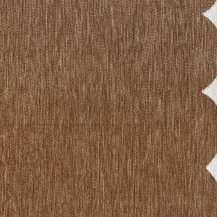 Terra Cotta And Cream Indoor Outdoor Area Rug Photo 2