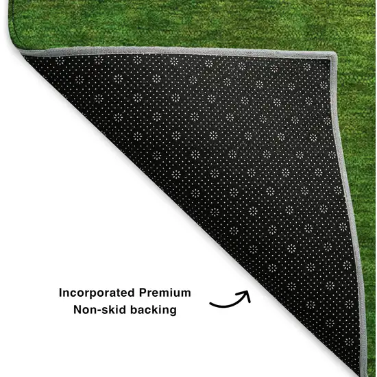 Terra Cotta And Green Ombre Washable Area Rug With UV Protection Photo 8