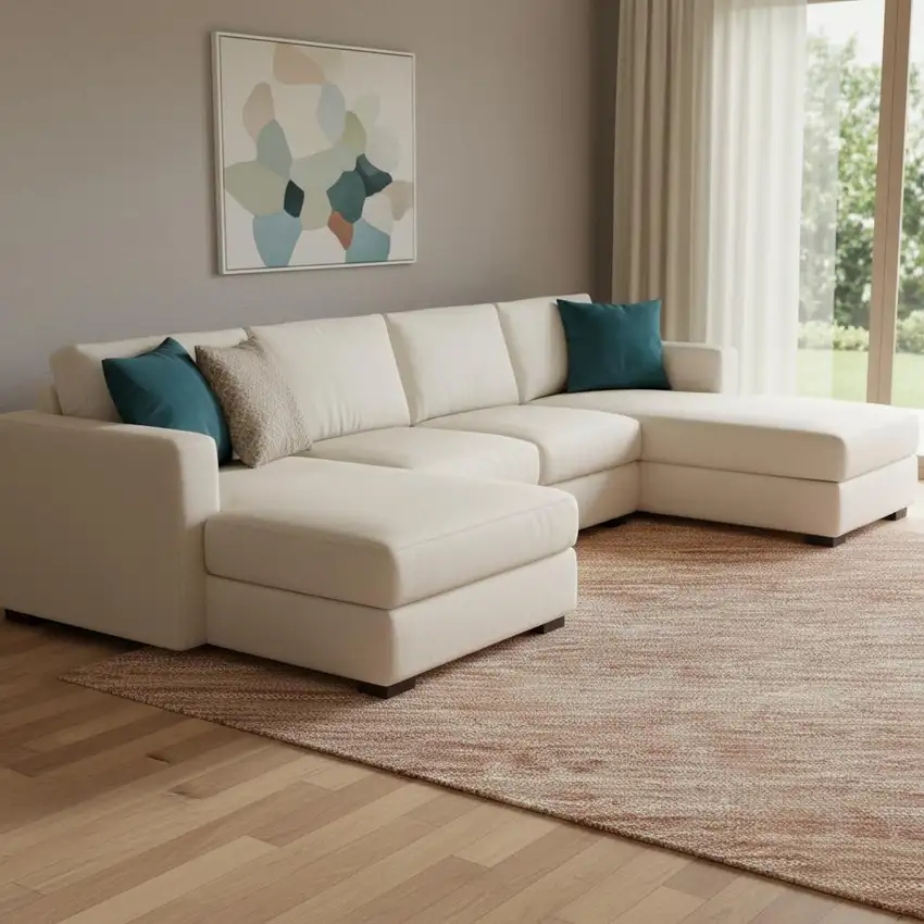 Terra Cotta And Peach Striped Washable Area Rug With UV Protection Photo 2