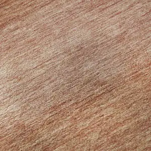 Photo of Terra Cotta And Peach Striped Washable Area Rug With UV Protection