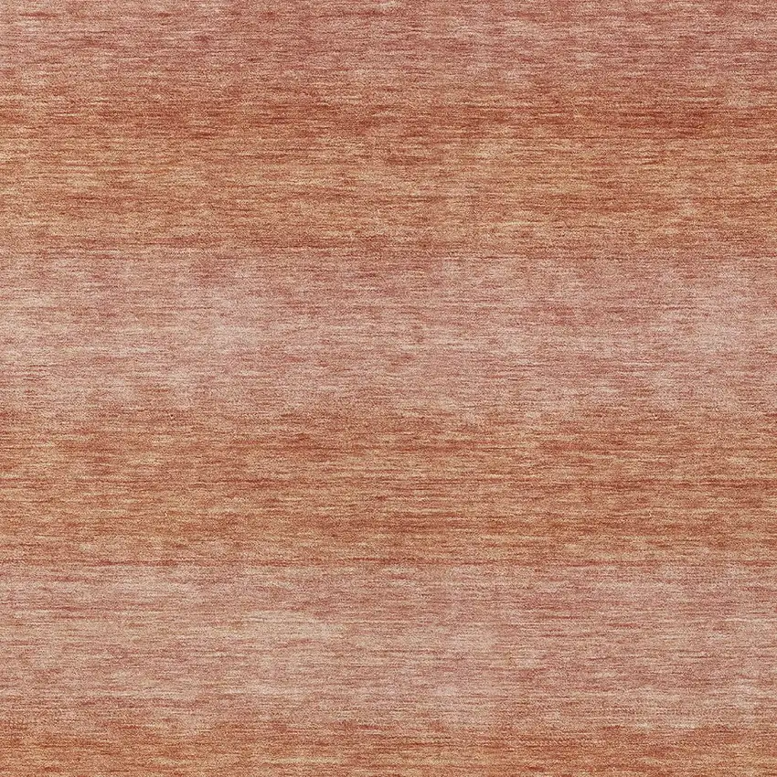 Terra Cotta And Peach Striped Washable Indoor Outdoor Area Rug Photo 4