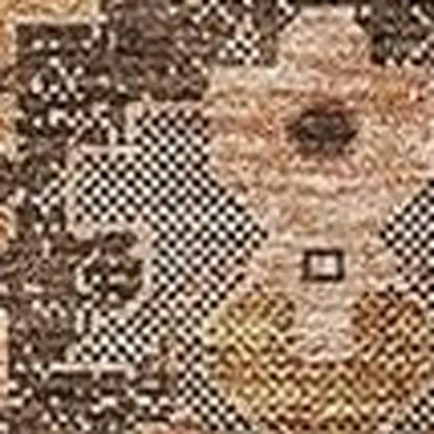 Terra Cotta Beige And Charcoal Oriental Washable Area Rug With UV Protection Photo 4