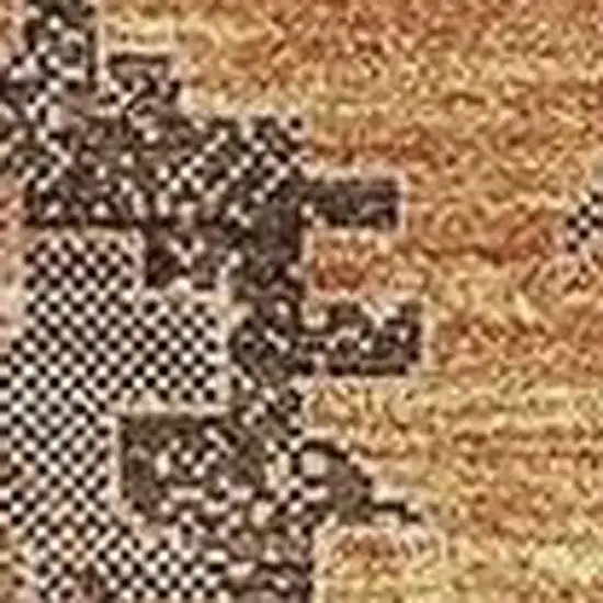 Terra Cotta Beige And Charcoal Oriental Washable Area Rug With UV Protection Photo 5