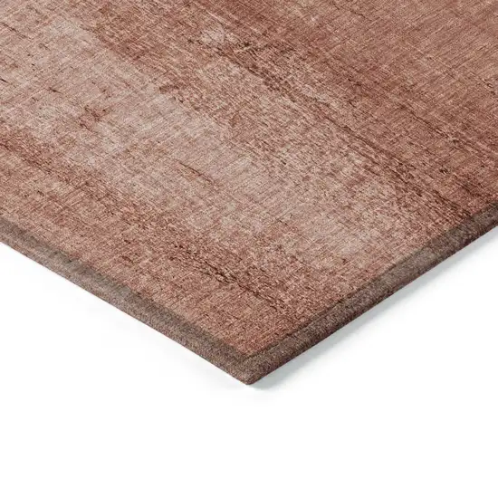 Terra Cotta Copper And Ivory Nautical Washable Indoor Outdoor Area Rug Photo 3