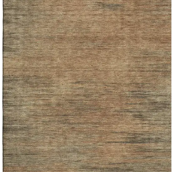 Terra Cotta Gray And Beige Abstract Washable Area Rug With UV Protection Photo 4