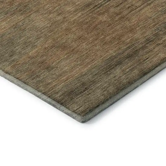 Terra Cotta Gray And Beige Abstract Washable Area Rug With UV Protection Photo 7