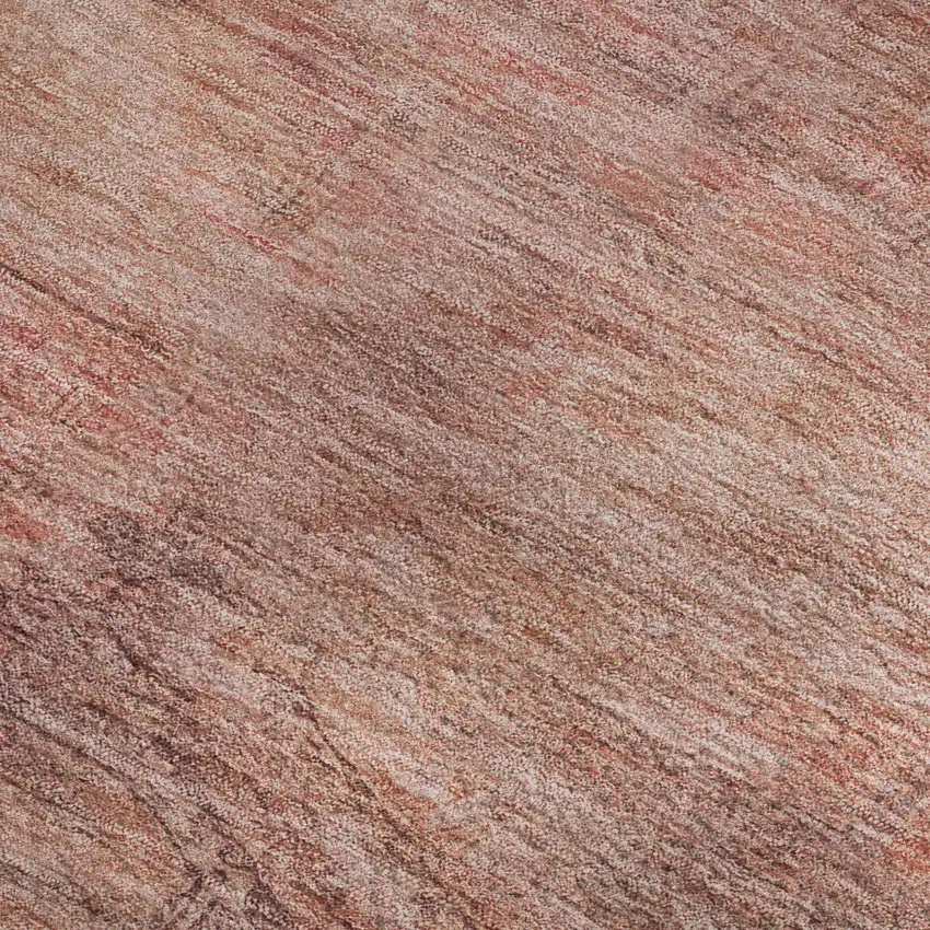 Terra Cotta Salmon And Blush Abstract Geometric Washable Area Rug With UV Protection Photo 3