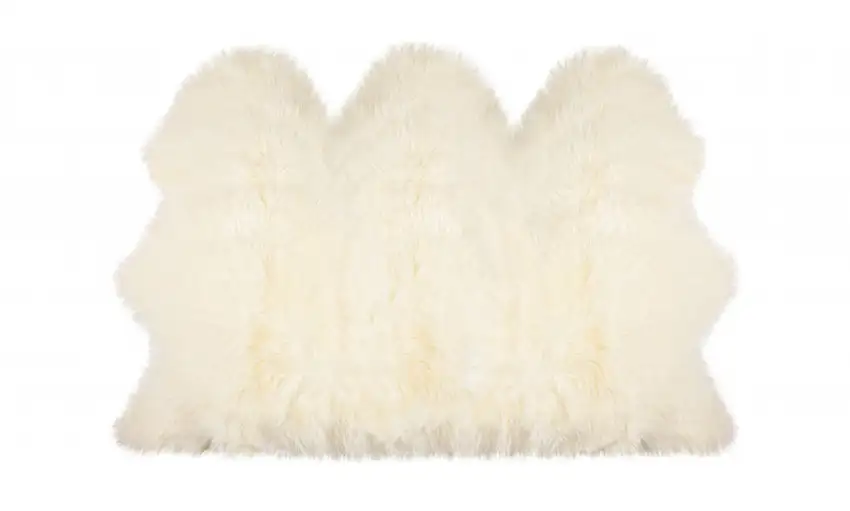 Trio Natural Sheepskin Area Rug Photo 1