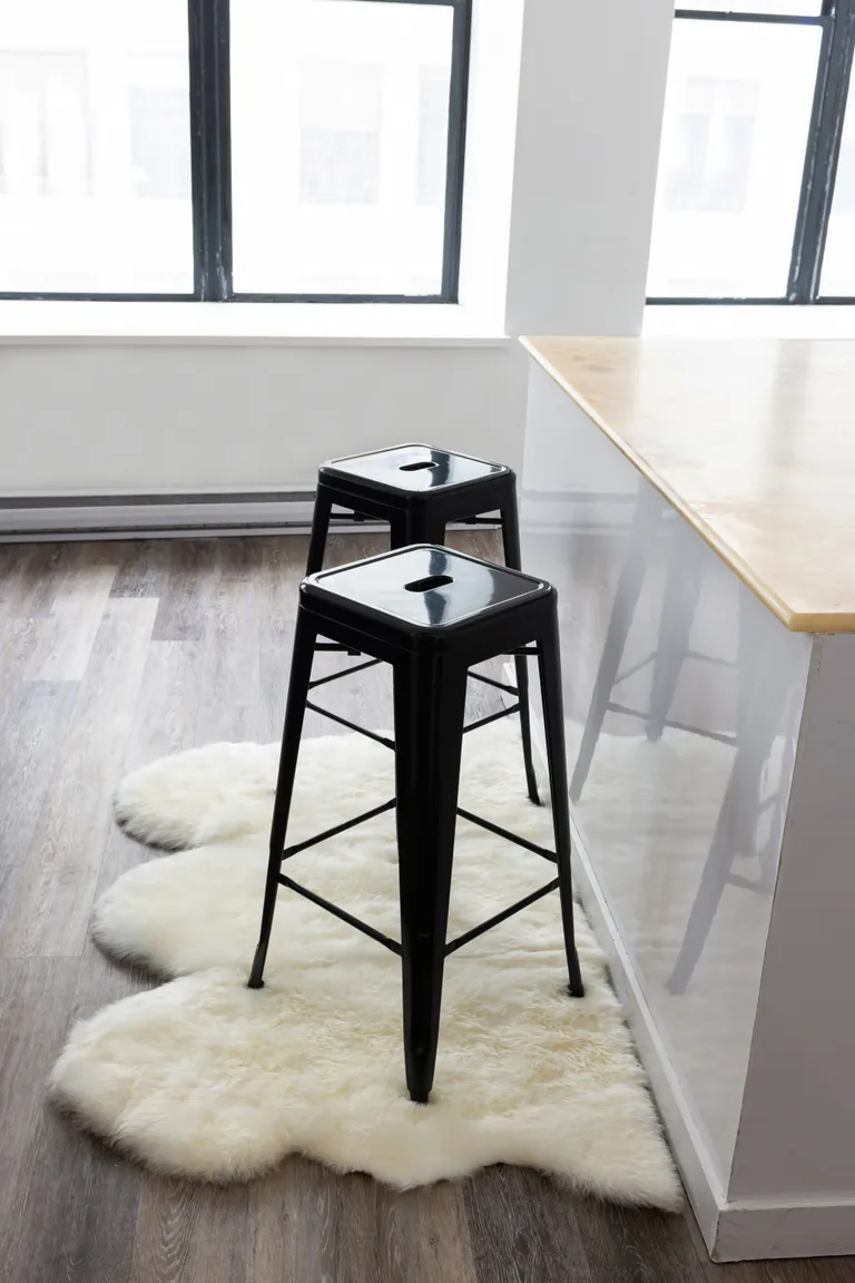 Trio Natural Sheepskin Area Rug Photo 3