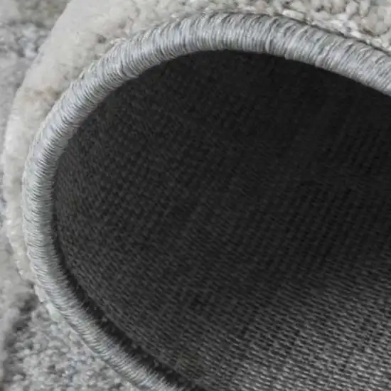 Turquoise Abstract Power Loom Stain Resistant Area Rug Photo 6