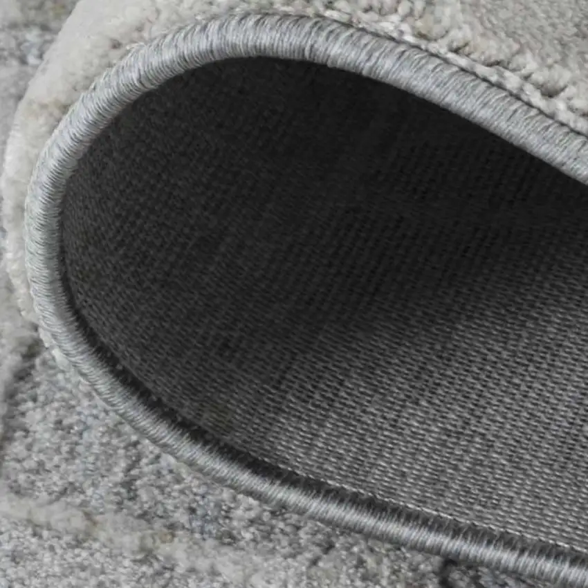 Turquoise Abstract Power Loom Stain Resistant Area Rug Photo 5