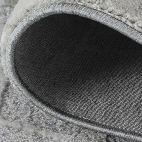 Turquoise Abstract Power Loom Stain Resistant Area Rug Photo 5