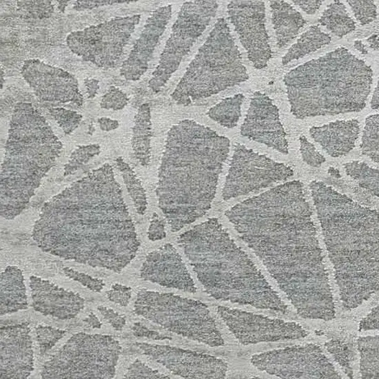 Turquoise Abstract Power Loom Stain Resistant Area Rug Photo 3