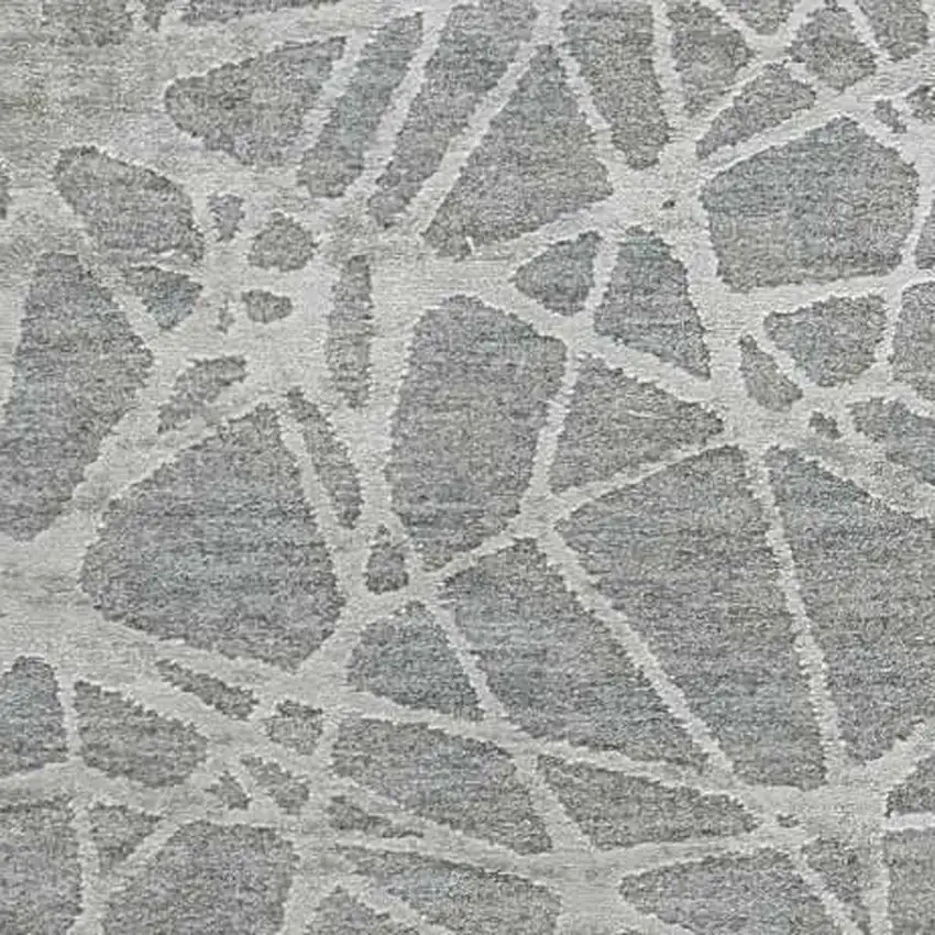 Turquoise Abstract Power Loom Stain Resistant Area Rug Photo 3