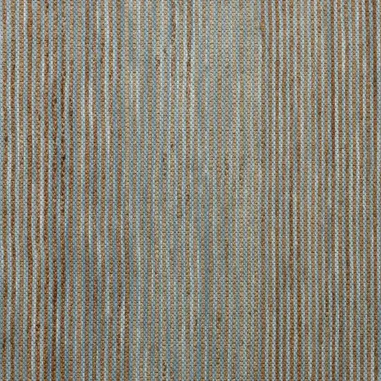 Turquoise And Blue Jute Striped Hand Woven Square Rug Photo 4