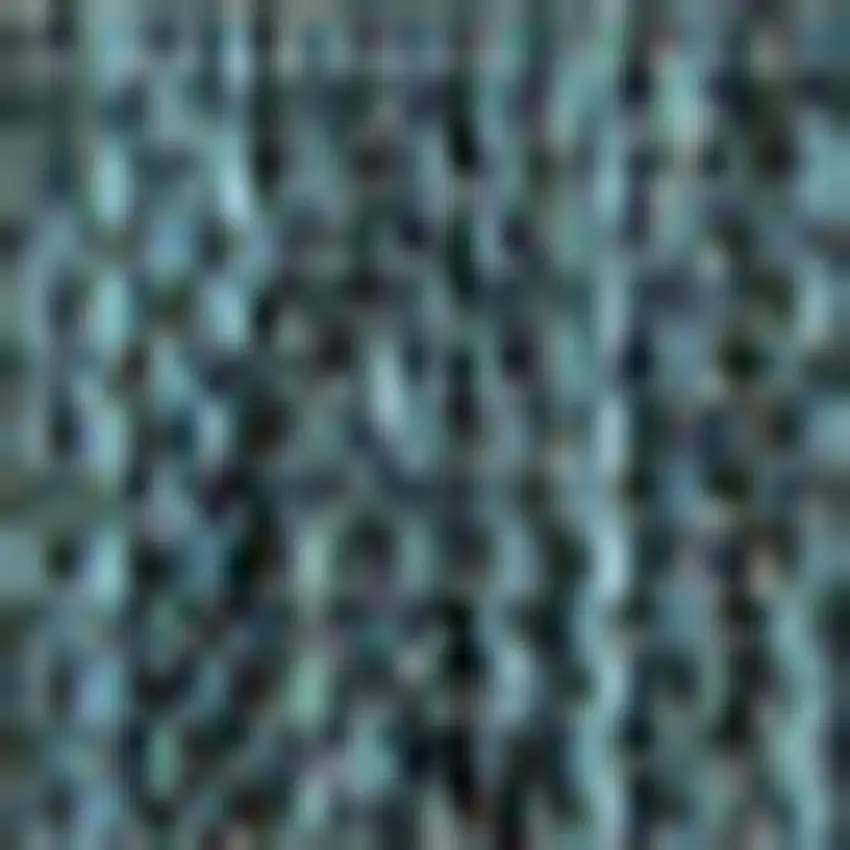 Turquoise And Cream Geometric Indoor Outdoor Area Rug Photo 3