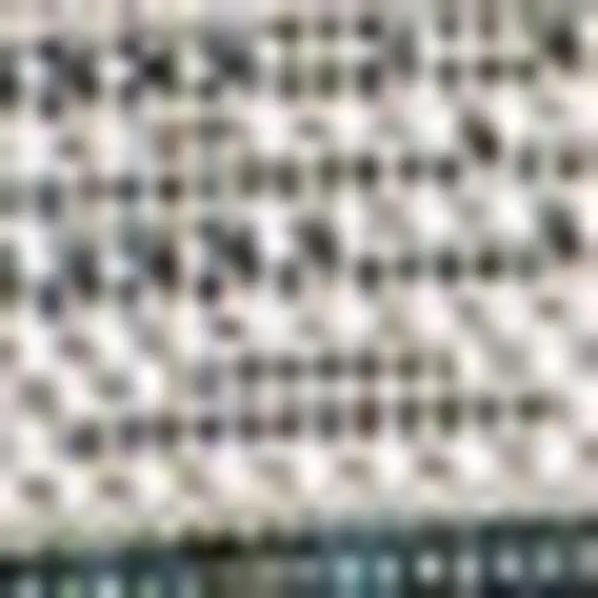 Turquoise And Cream Indoor Outdoor Area Rug Photo 2