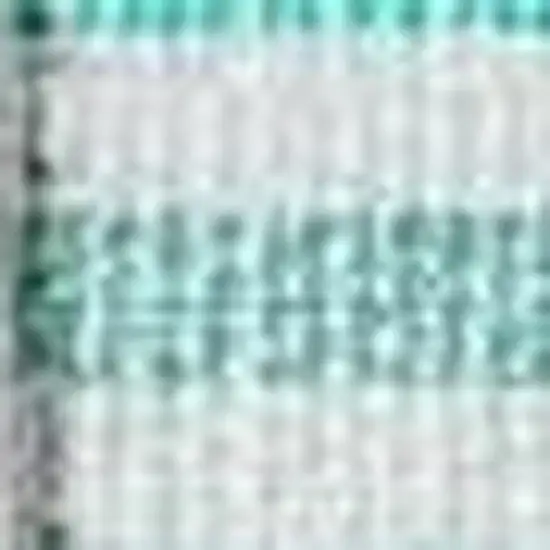 Turquoise And Ivory Striped Washable Area Rug With UV Protection Photo 4