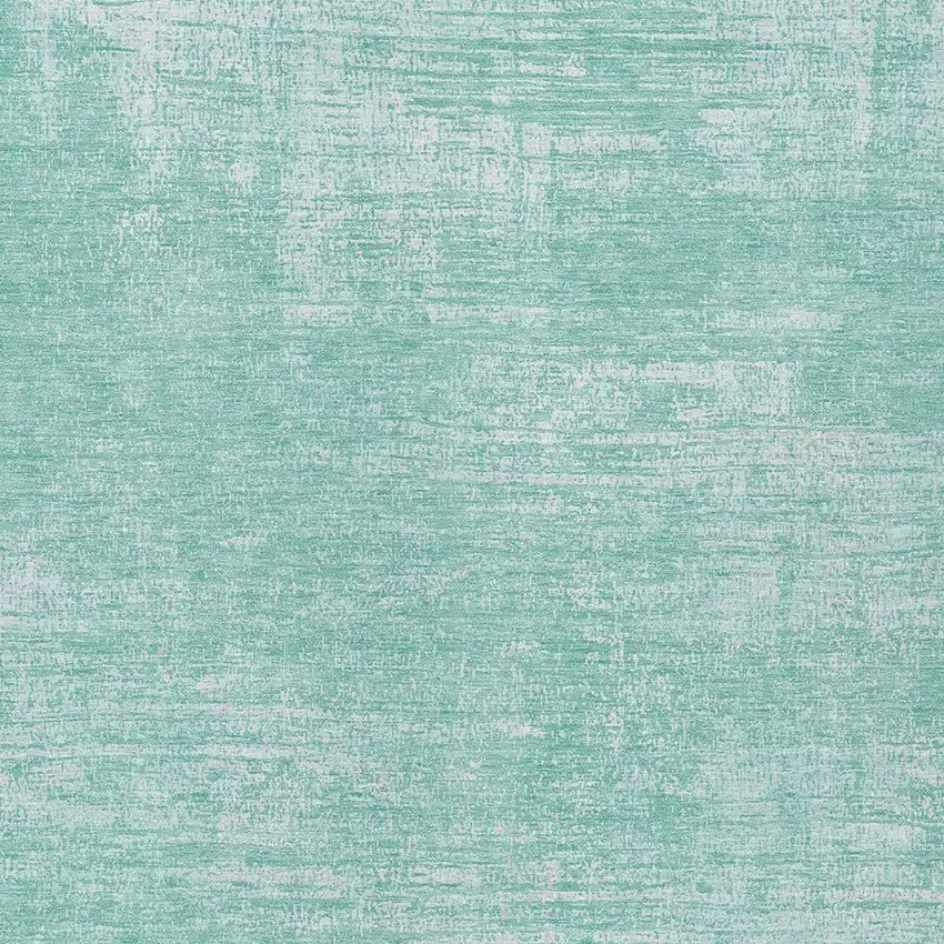Turquoise And Teal Blue Abstract Washable Indoor Outdoor Area Rug Photo 6