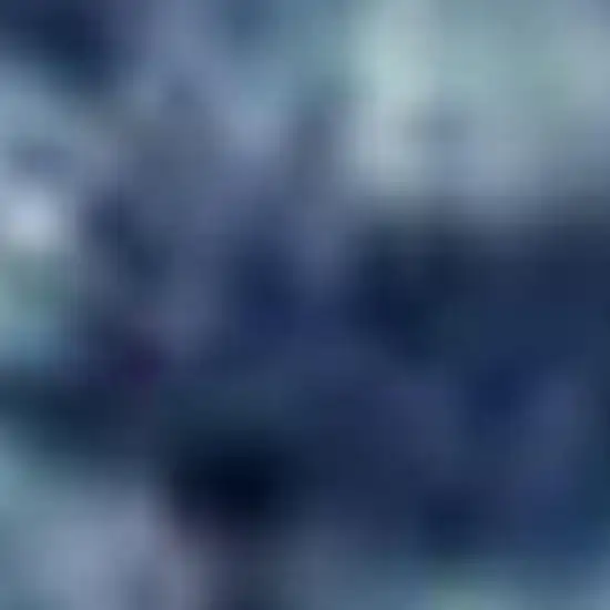 Turquoise Cream and Navy Blue Floral Distressed Area Rug Photo 3