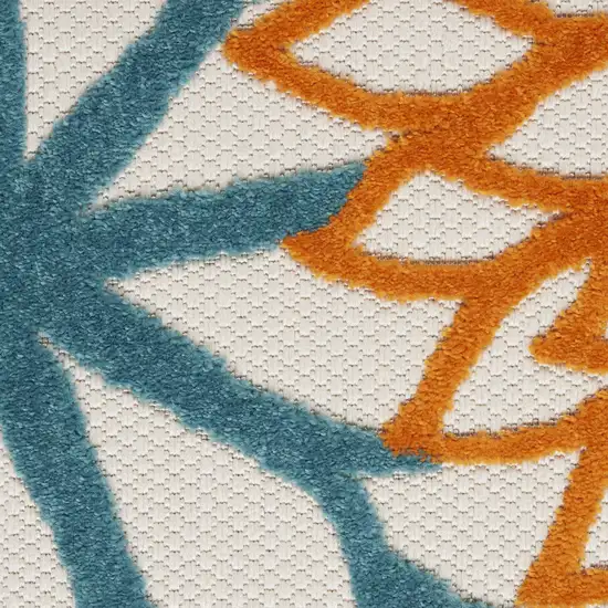 Blue And Yellow Indoor Outdoor Area Rug Photo 9