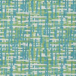Photo of Turquoise Green And Ivory Abstract Washable Indoor Outdoor Area Rug
