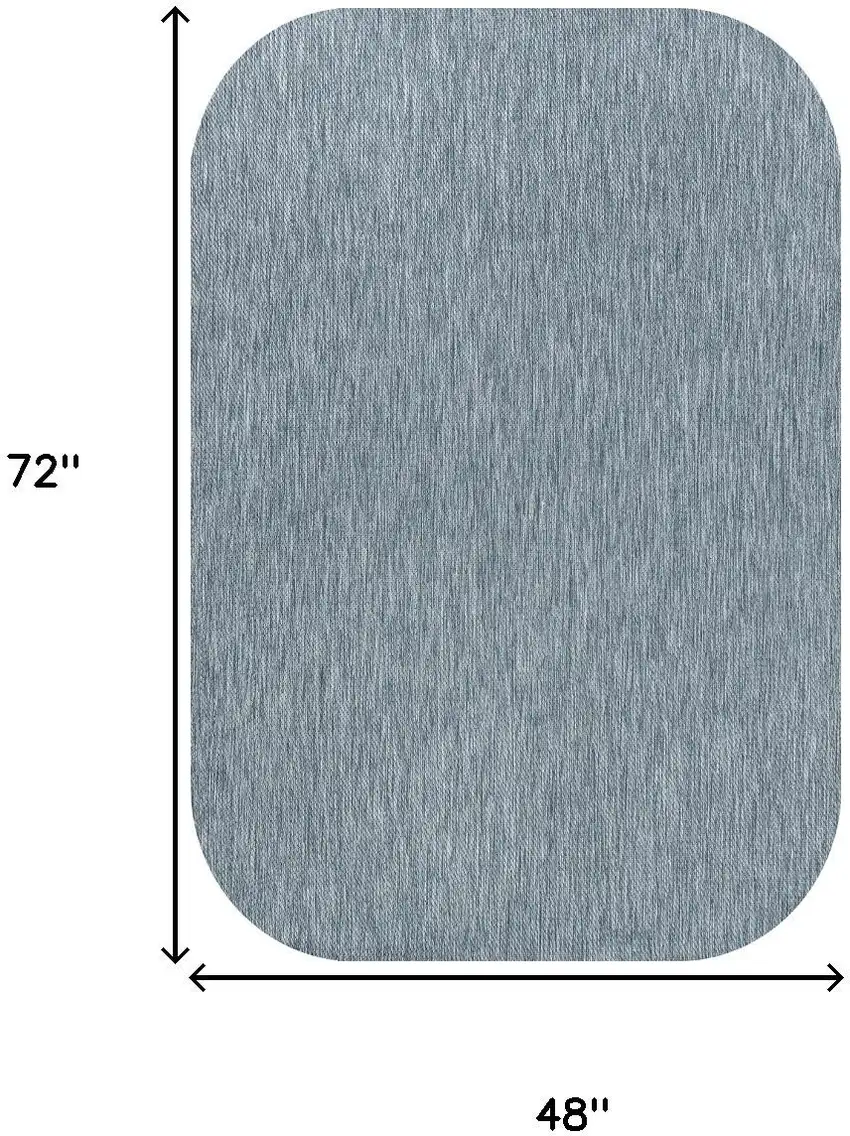 Turquoise Indoor Outdoor Area Rug Photo 5