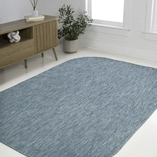 Turquoise Indoor Outdoor Area Rug Photo 6