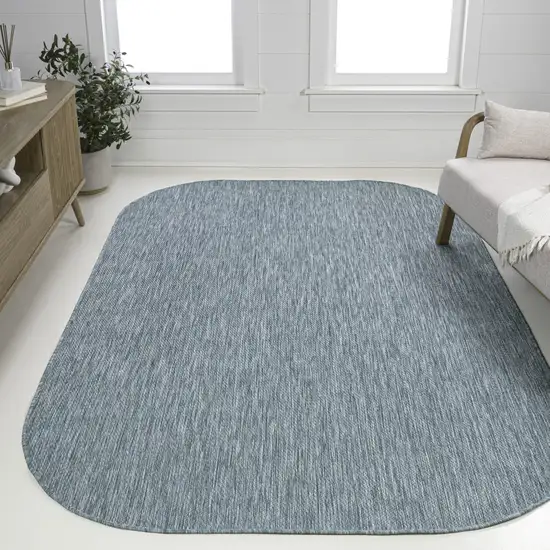 Turquoise Indoor Outdoor Area Rug Photo 5