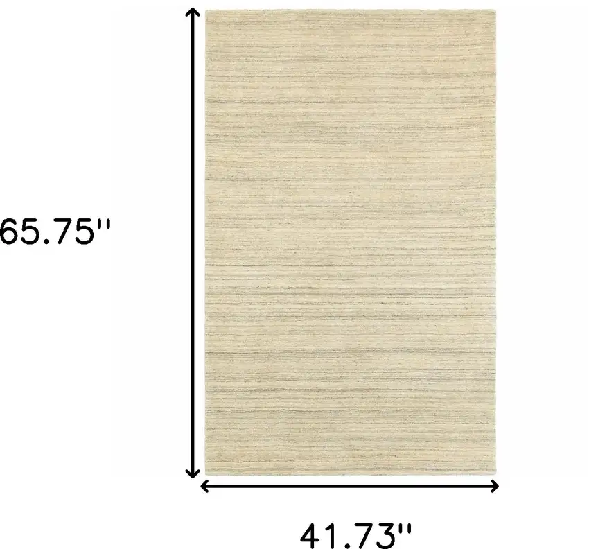 Two-toned Beige and GrayArea Rug Photo 6